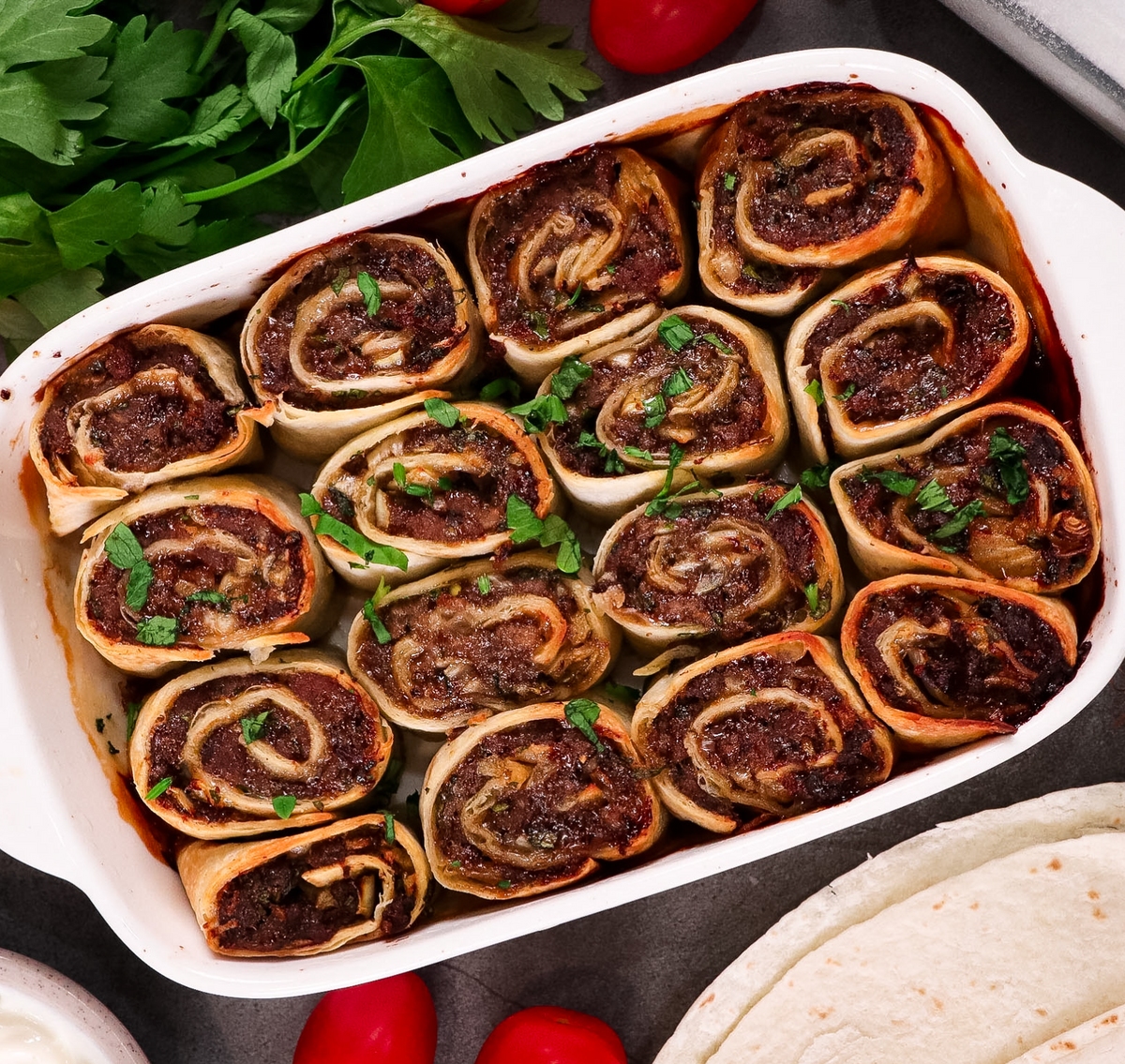 Beef tortilla rolls: An easy high protein snack for young athletes