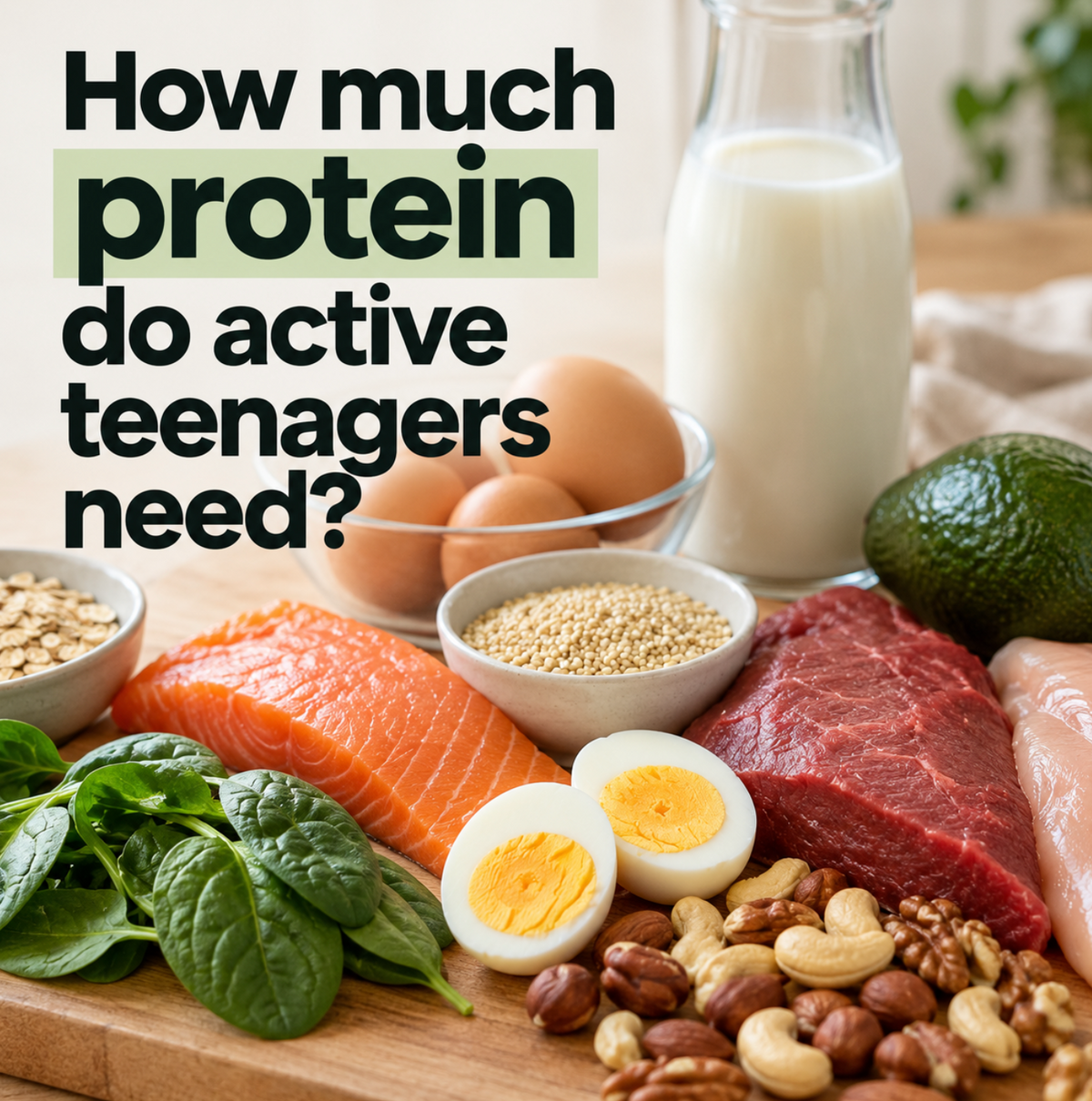 How much protein does your sporty teenager actually need?