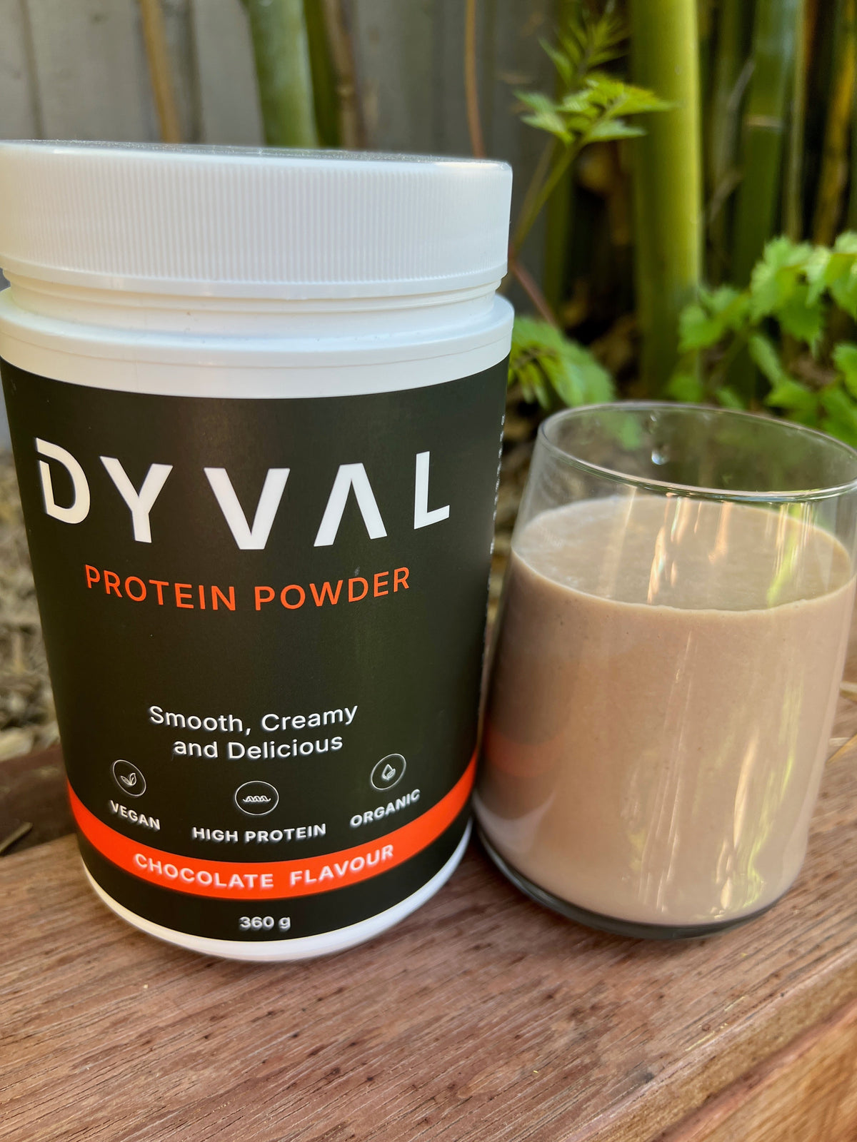 Chocolate banana protein smoothie for young athletes