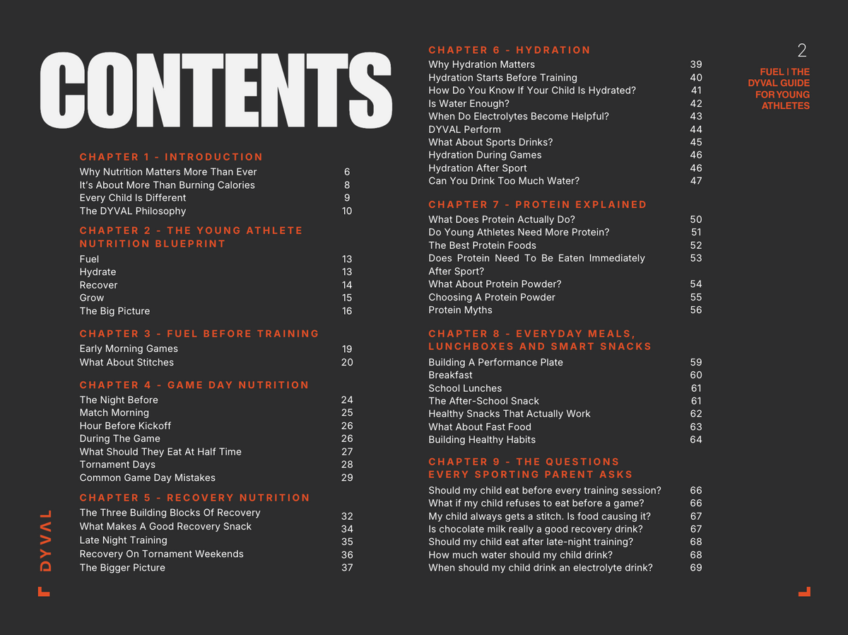 FUEL – The DYVAL Guide for Young Athletes
